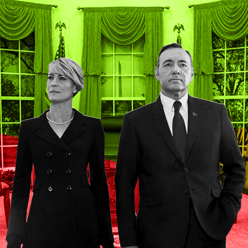 animated gif of Francis Underwood and Claire Underwood