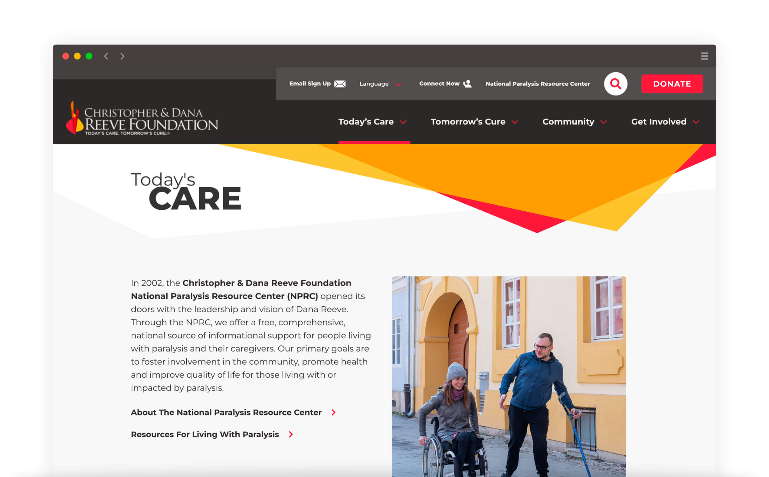 New designed webpage for seamless branding and enhanced user experience.